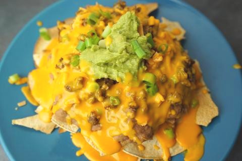 Loaded vegan nachos
